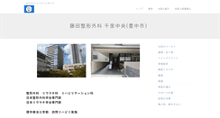 Desktop Screenshot of fujitaseikeigeka.com